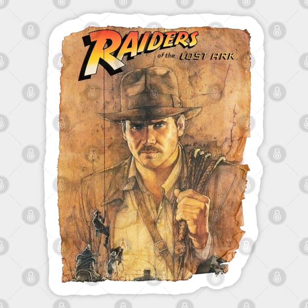 Raiders - Iconic look - vintage Sticker by Buff Geeks Art